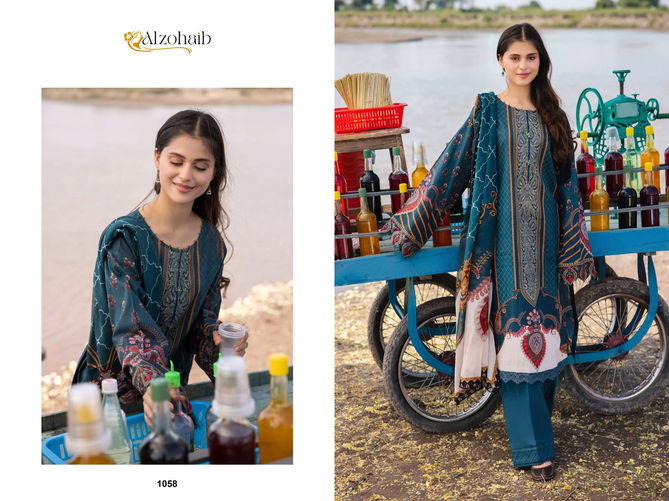 Alzohaib Basics 4 Cotton Printed Pakistani Suits Wholesale Shop In Surat
